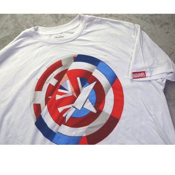 Marvel Other - Marvel Captain America Captain Carter Shield‎ White T Shirt Men's Size 2XL XXL